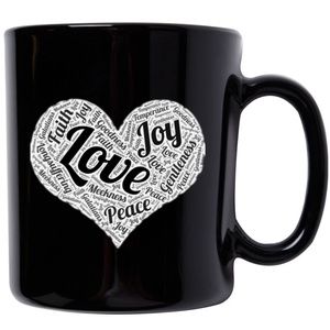 Fruit of the Spirit Mug (Black/White)